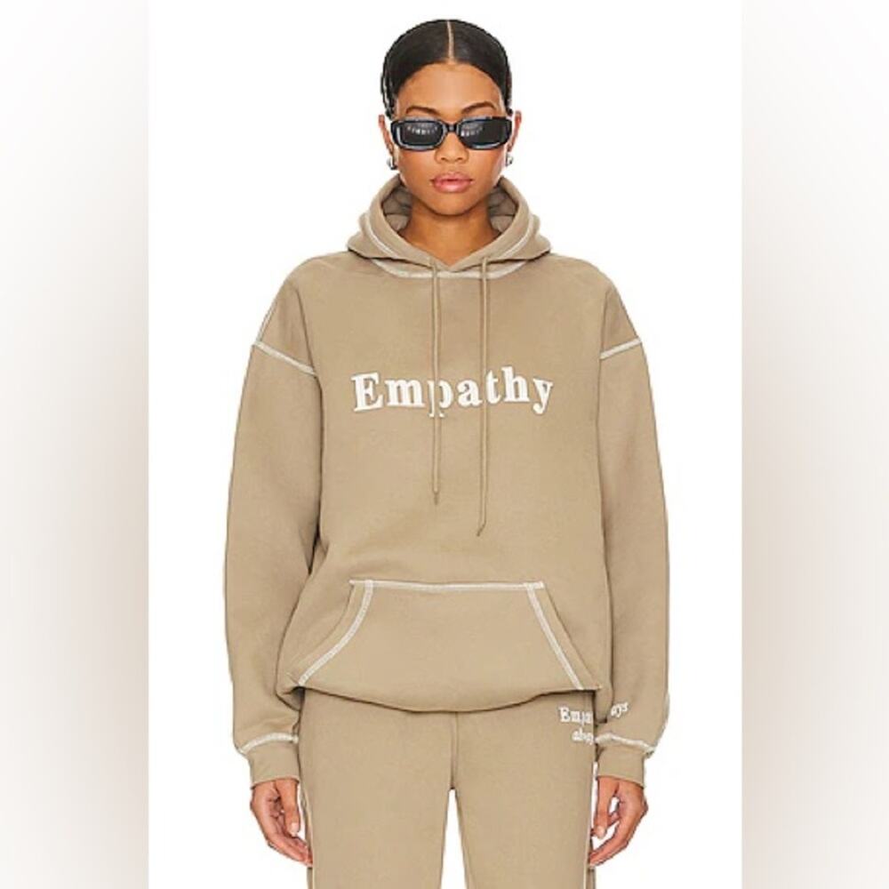 The Mayfair Group Empathy Always Hoodie in Mocha XS